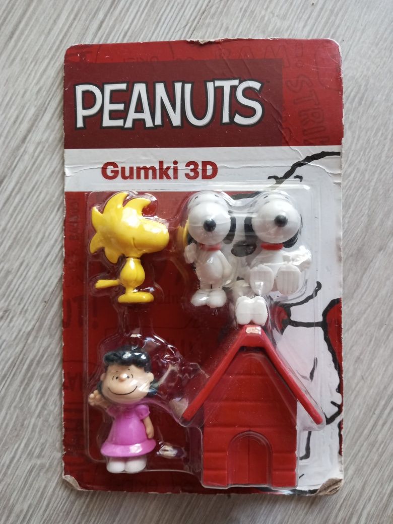 Nowy zestaw gumek 3D snoopy