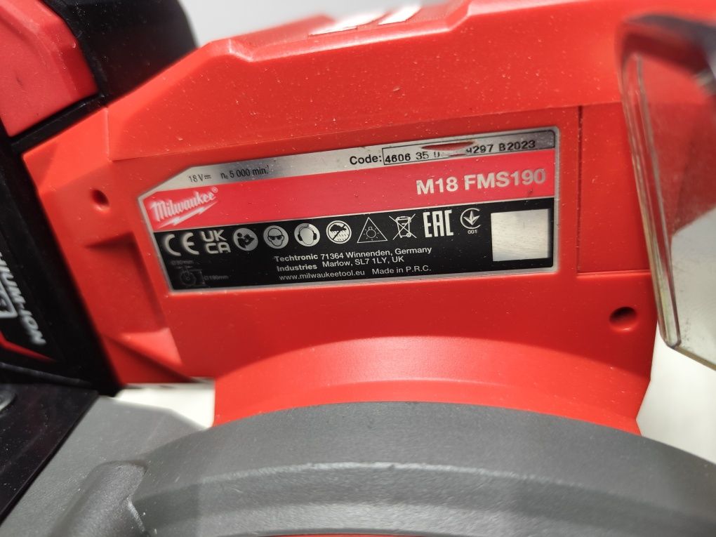 Milwaukee M18 FMS 190 безщіткова акумуляторна торцовка Мілвоке оригіна