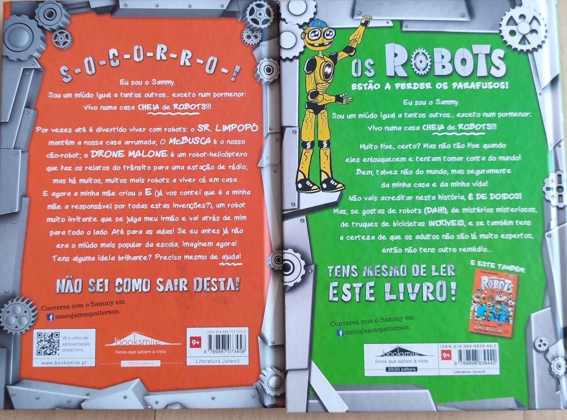 2 Livros da coleção "A casa dos robôs" - n.os 1 e 2