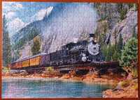 Puzzle TREFL 500 - Mountain Train kompletne