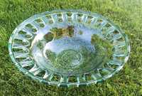 Designerska duża miska okrągła szklana średnicy 41cm
