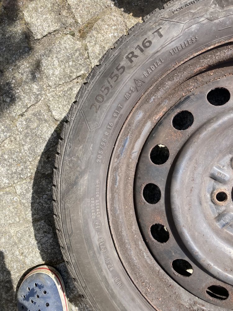 Opony zimowe barum plus felgi 205/55R16