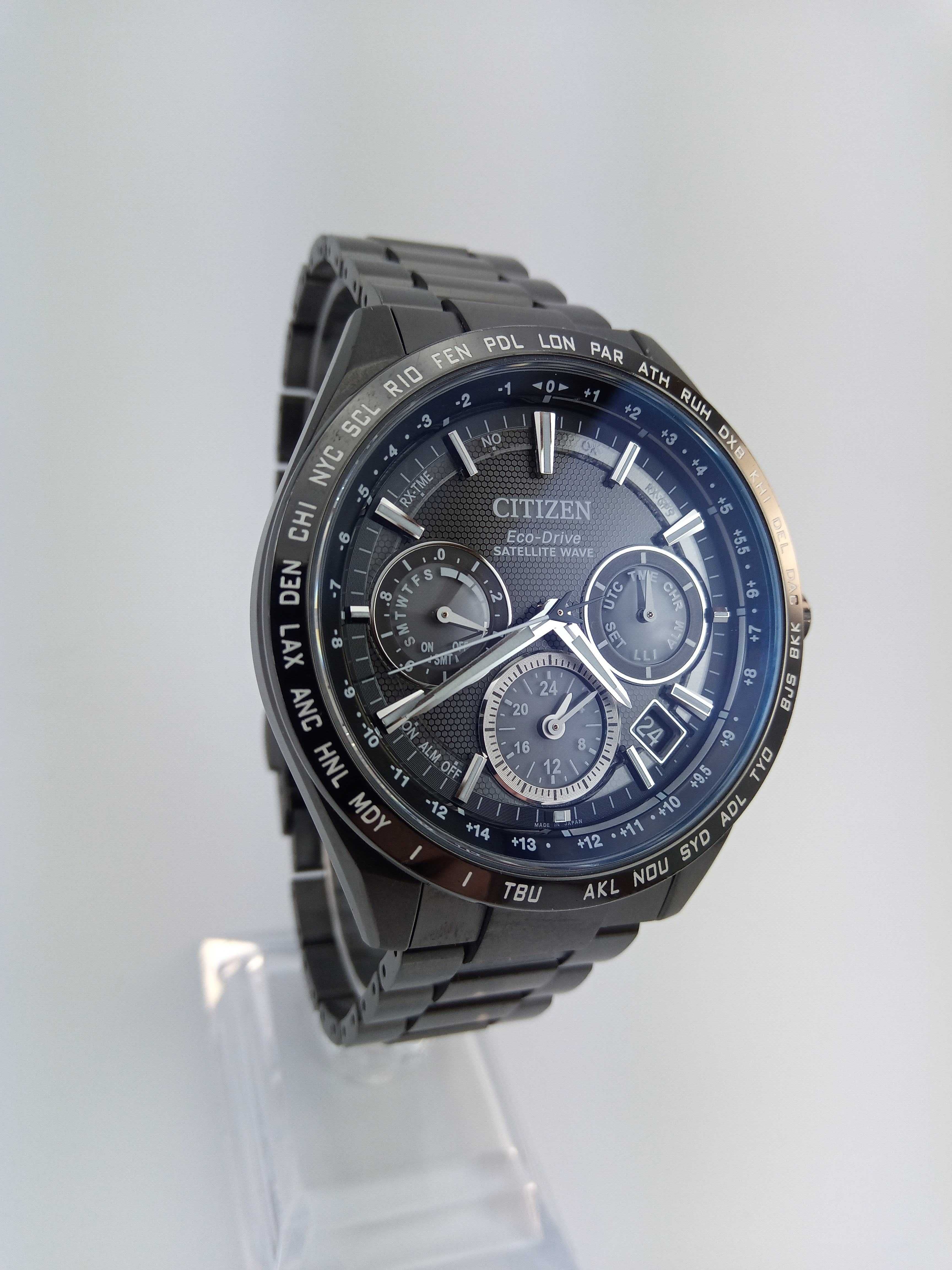 Citizen GPS Attesa CC9017-59E Eco-Drive титан вечник сапфир будильник