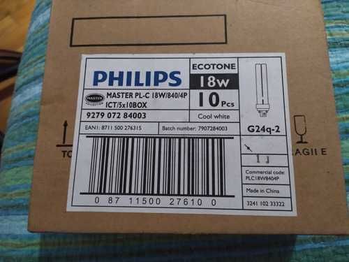 Caixas de Lampada Philips PL-C 18W 840 4P - NOVAS (a estrear)