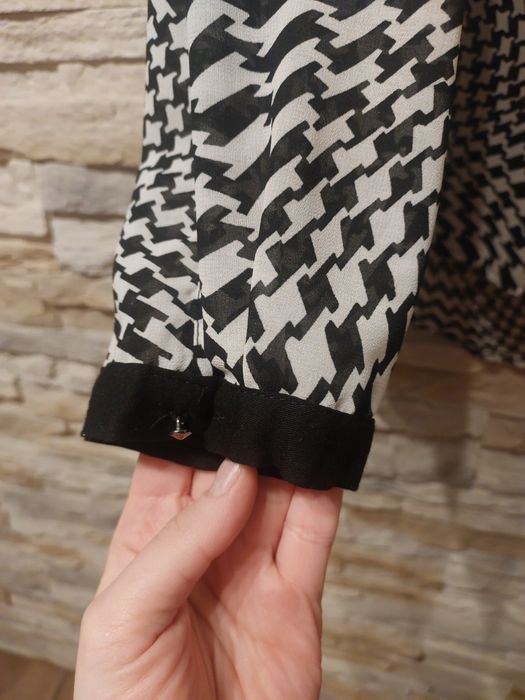 Koszula biało czarna