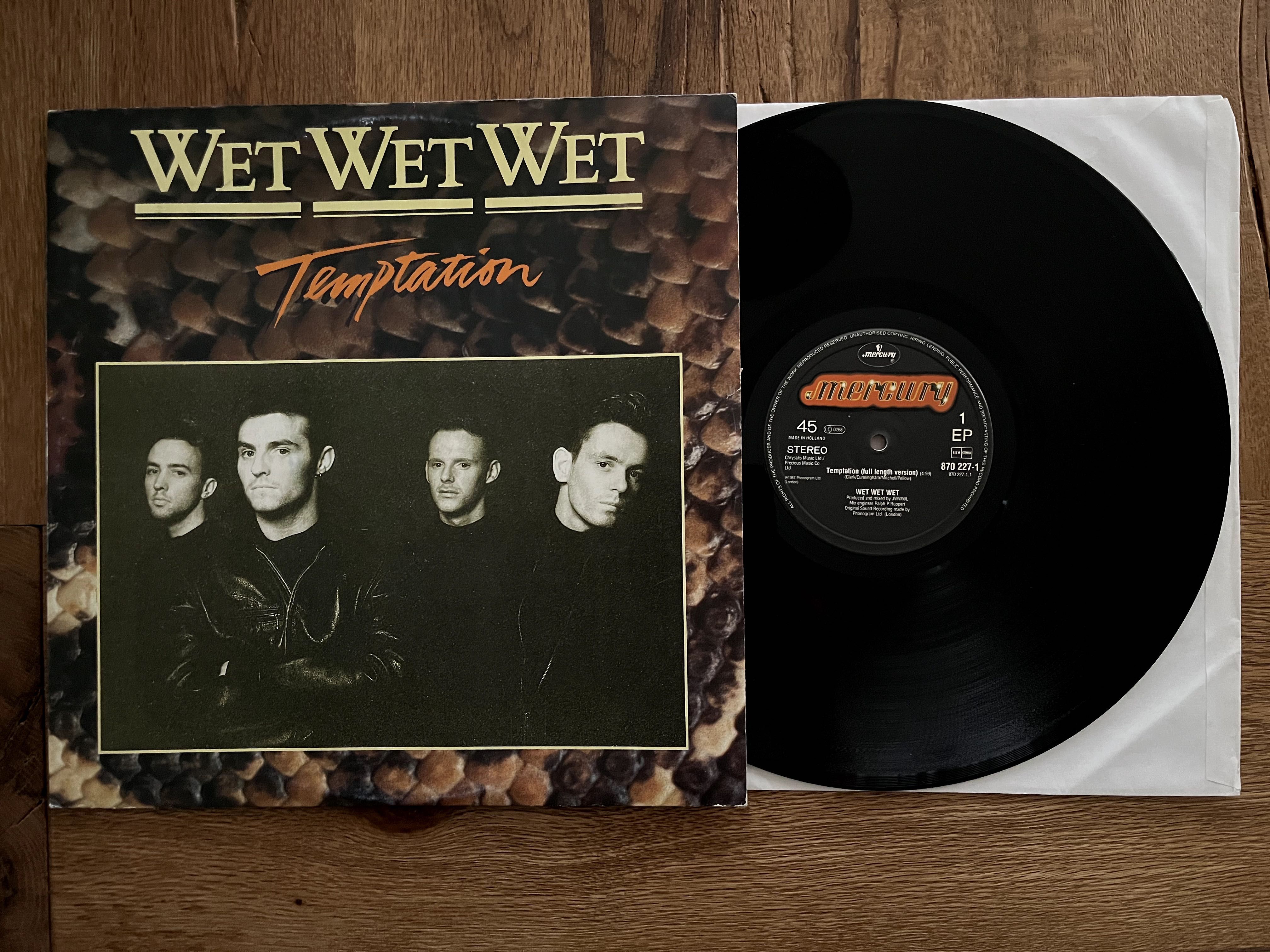 12" 45 RPM Pop Rock viny winyl Wet Wet Wet - Temptation 1988 r.