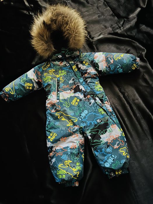 Зимовий комбінезон на хлопчика р.80-86