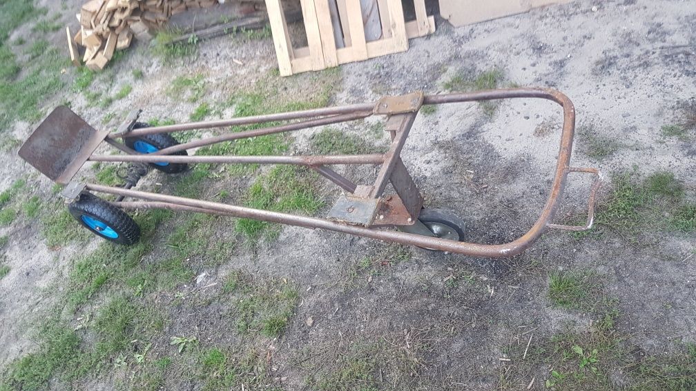 Wózek transportowy 3 kołowy nowe koła