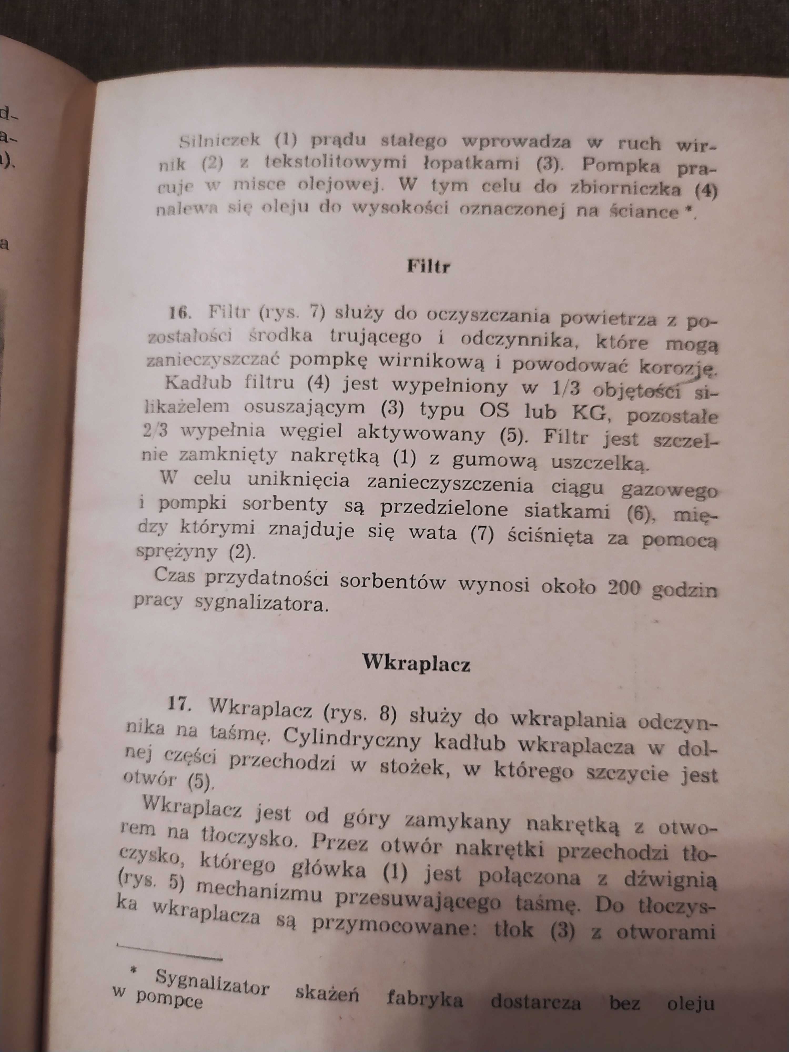 Instrukcja Wojsk Chemicznych Automatyczny Sygnalizator Skażeń GSP-1