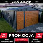 Garaż blaszany z blachą na rąbek garaz 4x7m garaze na wymiar |4x5 7x6|