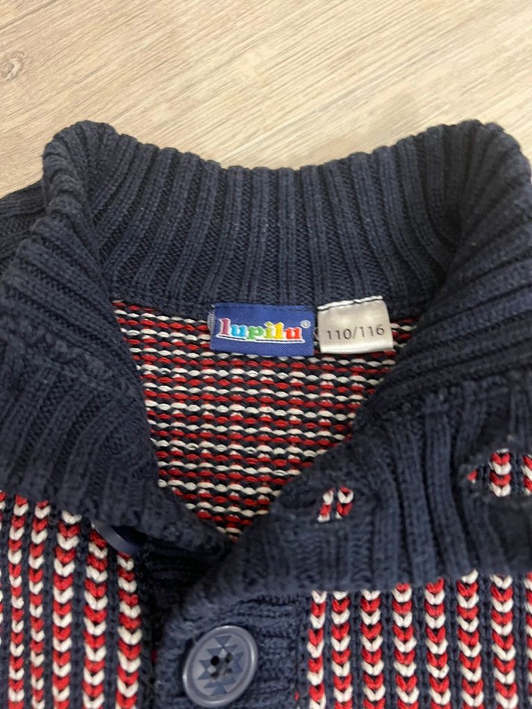 Sweterek + kamizelka 110-116