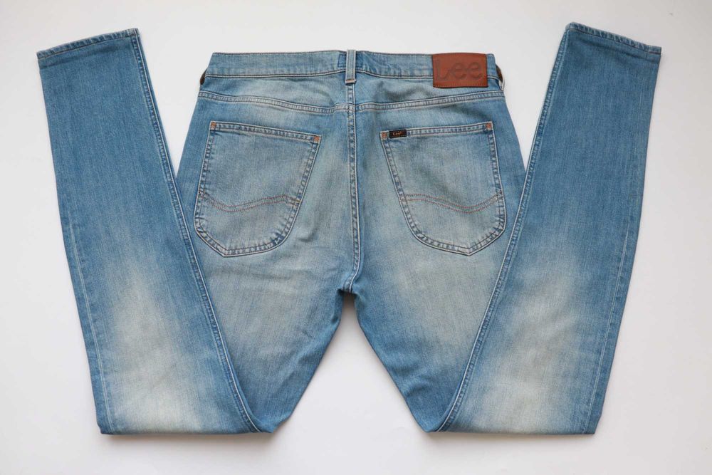 LEE LUKE W32 L32 męskie spodnie jeansy skinny slim fit