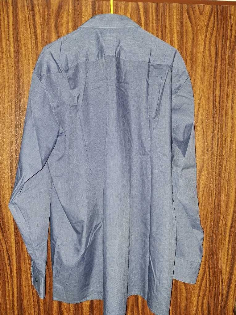 Koszula męska Wólczanka L 42 długi rękaw regular fit niebieski