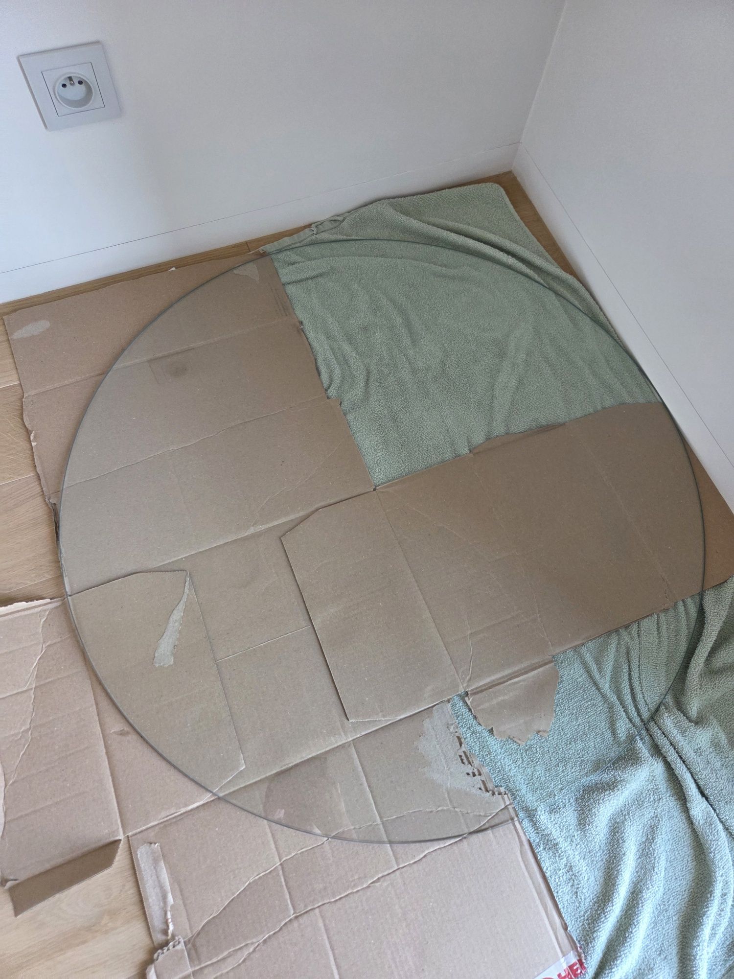 Szklany blat 90cm JAK NOWY