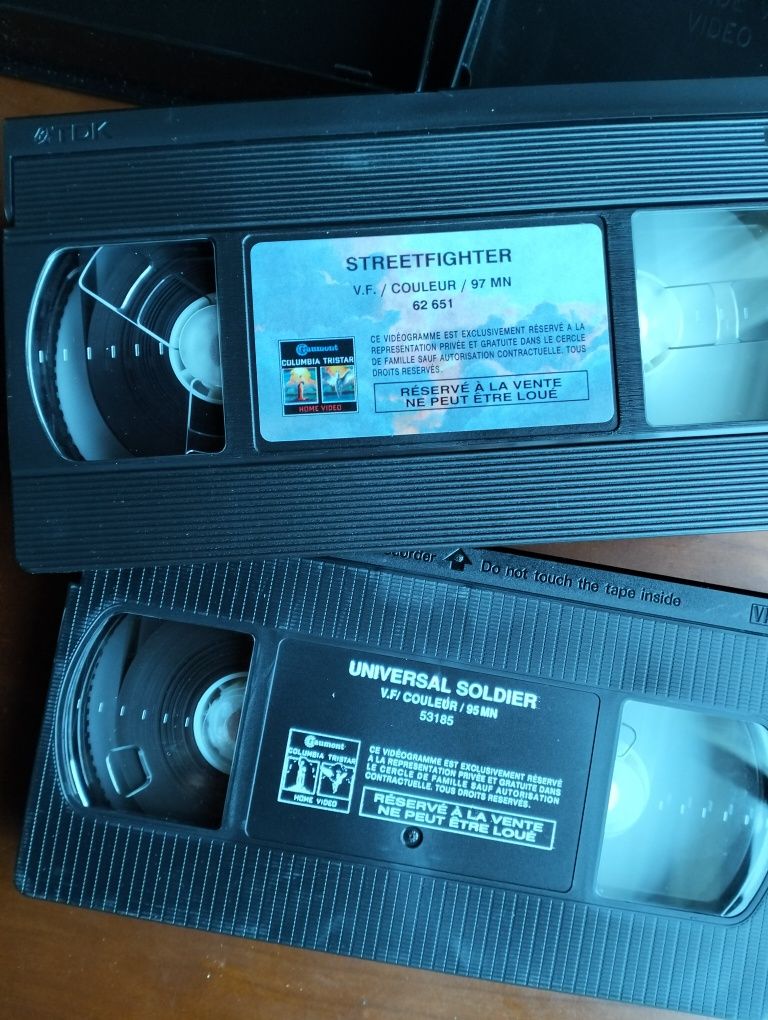 Pack VHS Van Damme Street Fighter + Universal Soldier versão francesa
