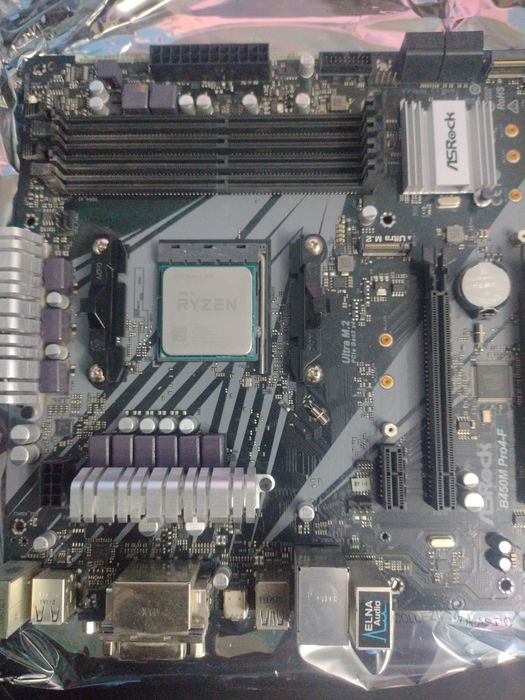Материнська плата B450M Pro4-F + Amd Ryzen 5 2600