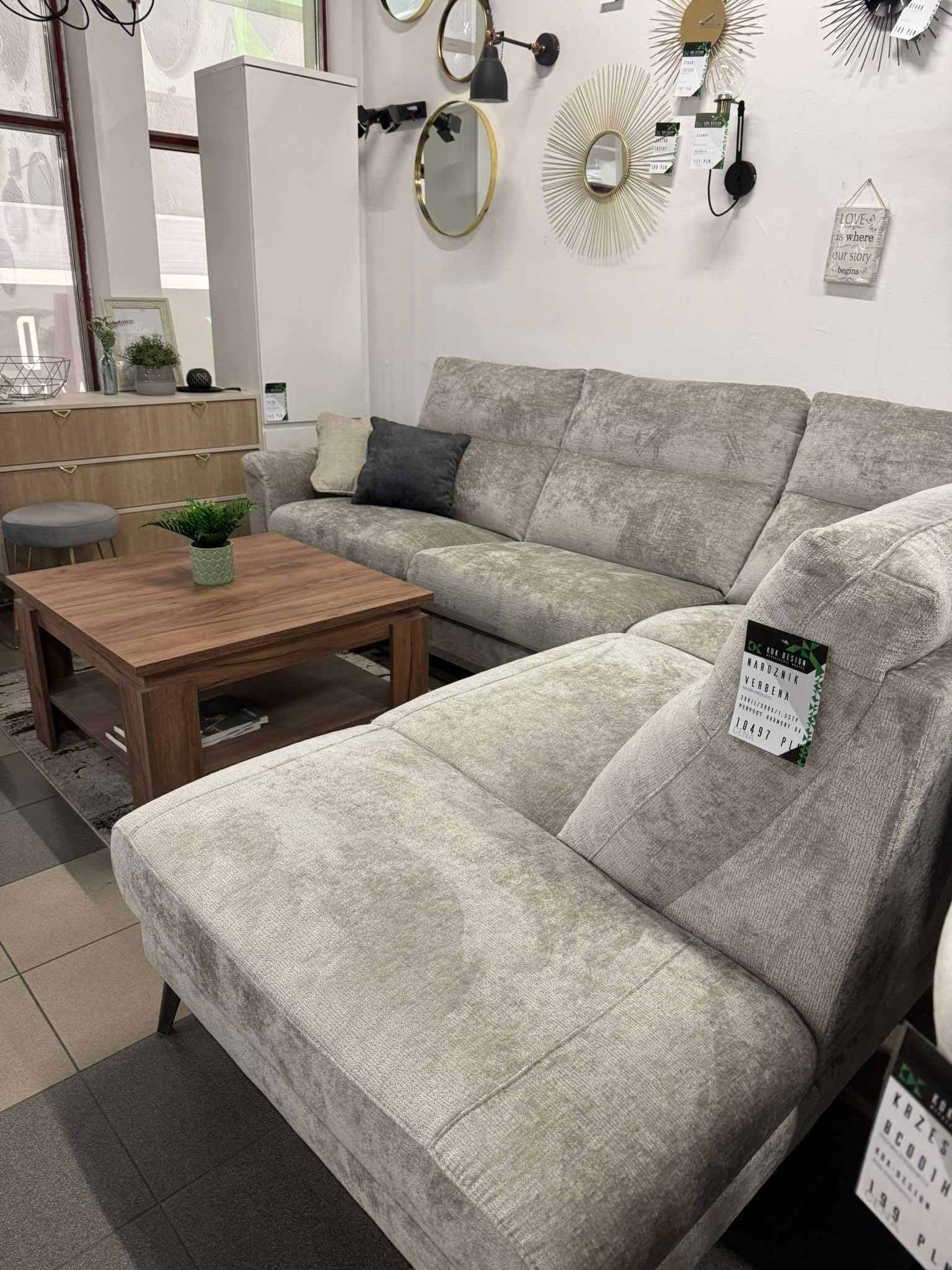 MEGA WYPRZEDAŻ Narożnik VERBENA Vero z funkcją spania z pojemnikiem