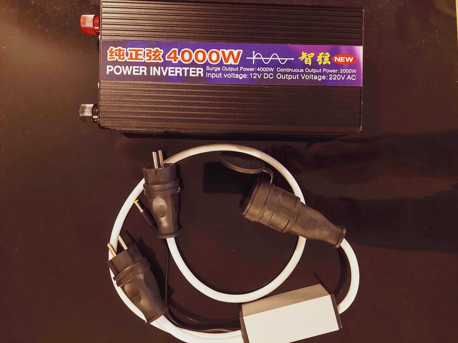 Інвертор 12-220 4000W з системою захисту та автоперемиканням (ЗСУ)