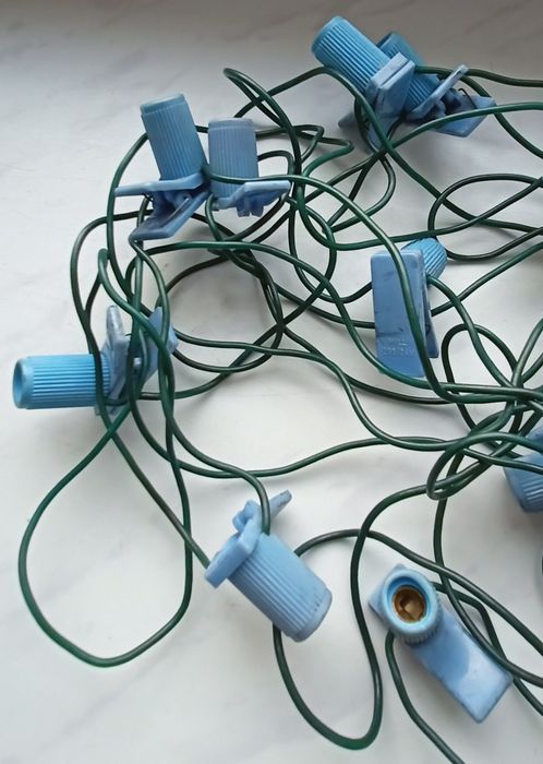 Lampki choinkowe PRL - do naprawy ,na części