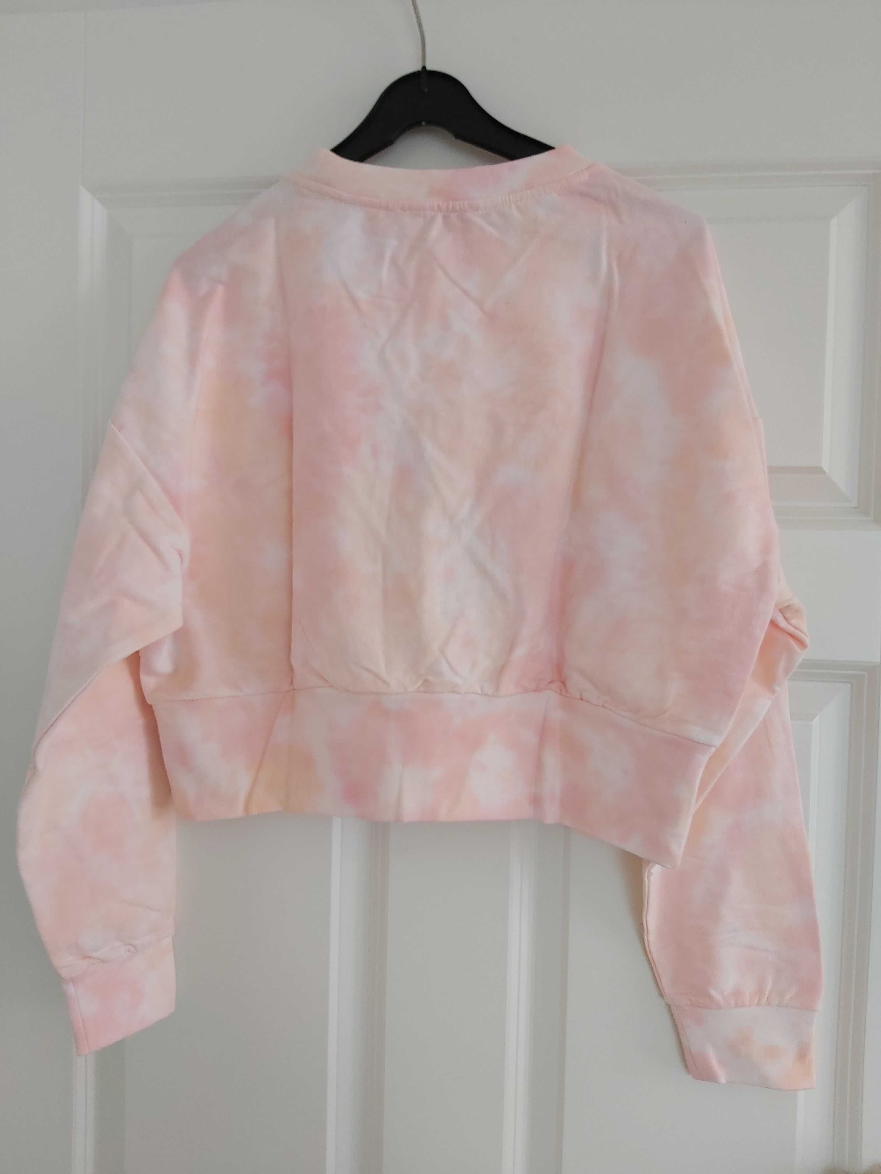 SP NOWA krótka bluza GUESS brzoskwinia S top sweter peach ombre