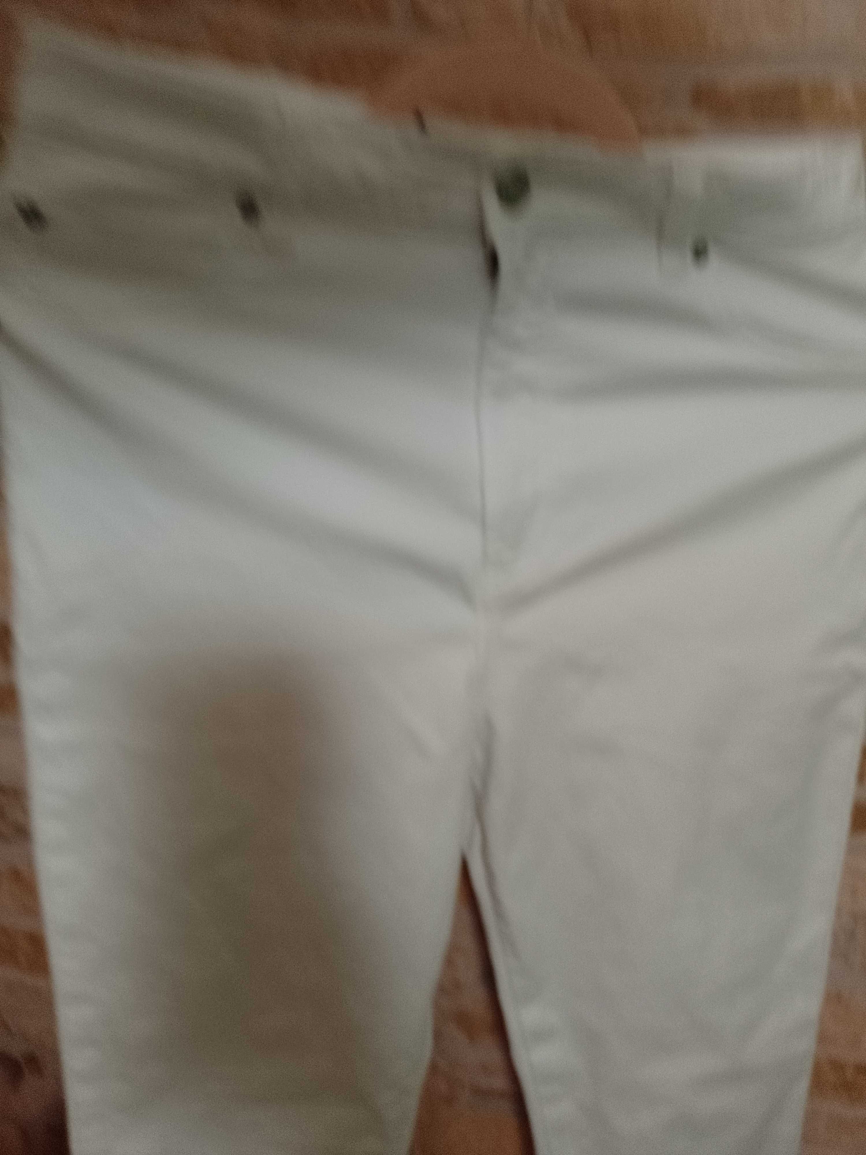 (42/XL) ASOS/ Białe spodnie rurki z Londynu, NOWE
