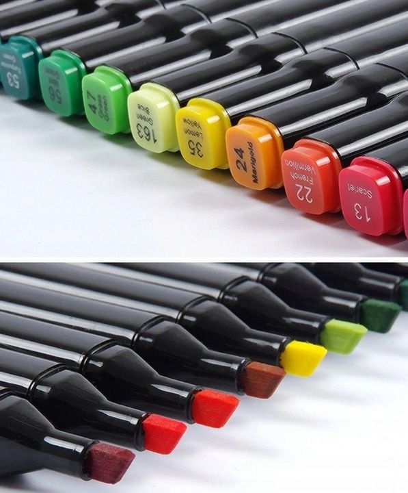 Markery Alkoholowe 168 Szt Flamastry Mazaki Pisaki Dwustronne Pro + To