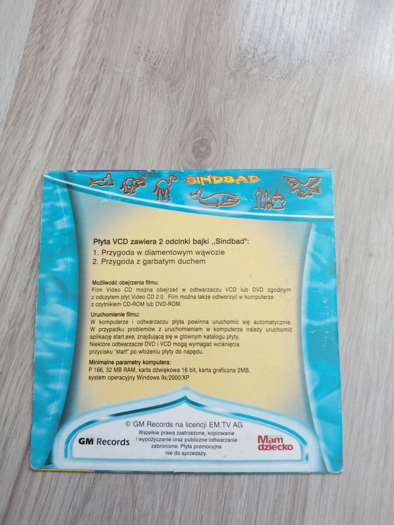 Płyta sindbad bajka