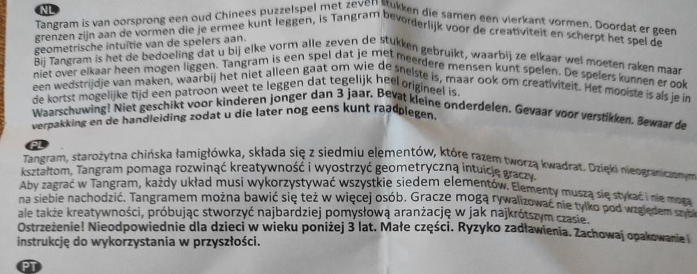 Gra tangram- łamigłówka