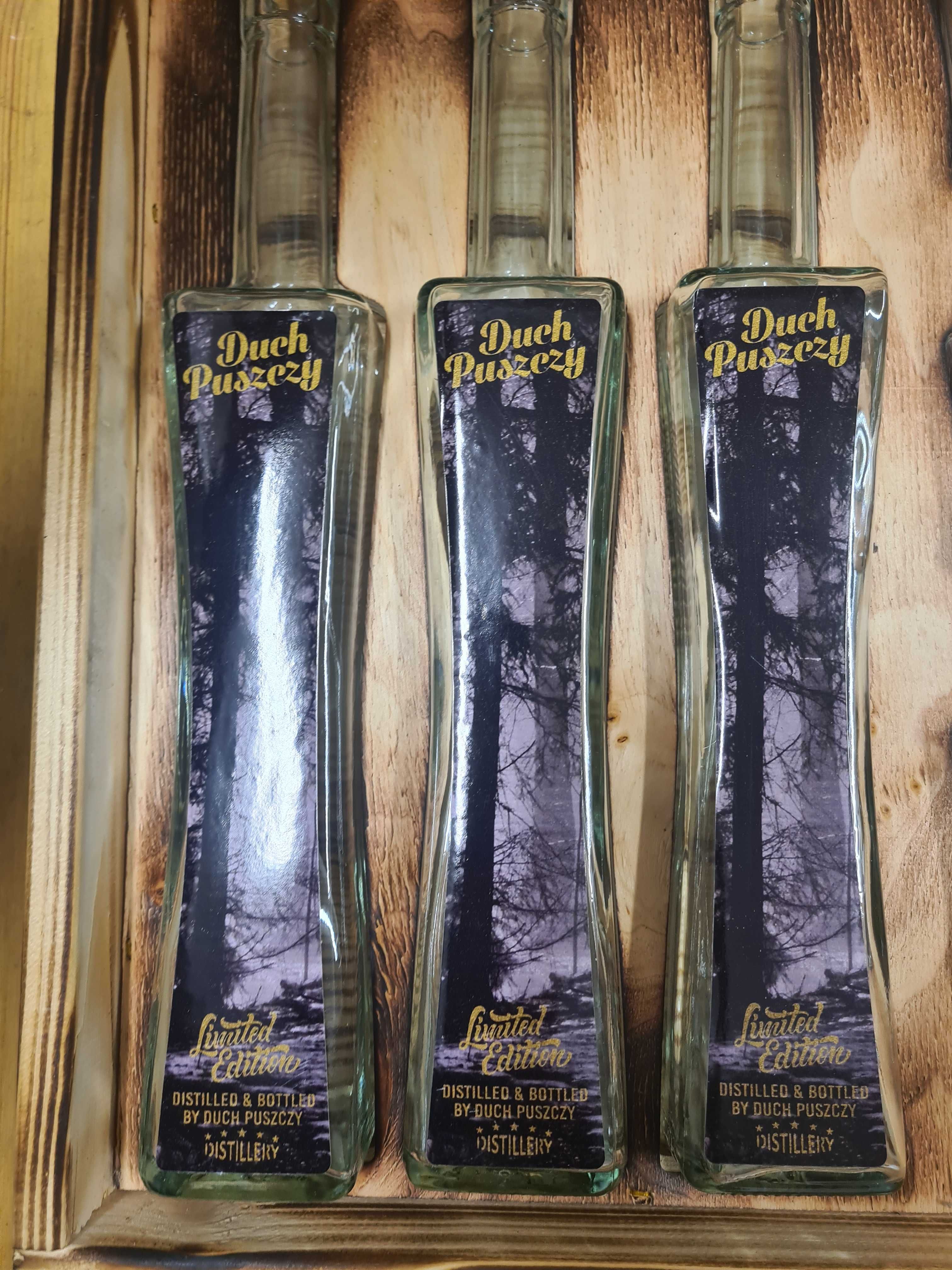 Ekskluzywna Drewniana skrzynia skrzynka na alkohol Duch Puszczy Jeleń