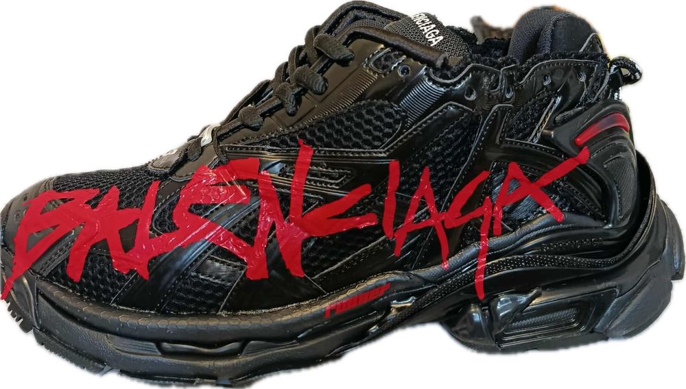 Balenciaga Runner Graffiti Black/Red