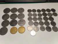 Монеты Украины вышедшие из оборота + монеты РФ всего 49 шт.