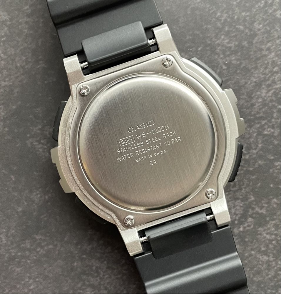 Годинник Casio WS-1200H-1A новий оригінал fishing timer для риболовлі