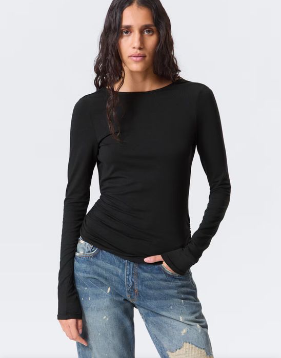 Лонгслів з відкритою спинкою новий weekday