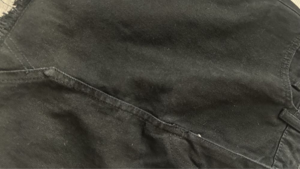 Чорна джинсова юбка PLT