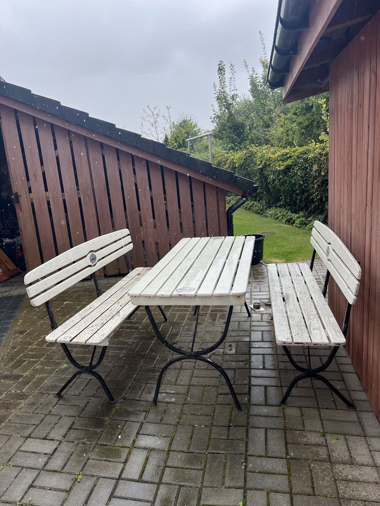 Komplet ogrodowy drewniany