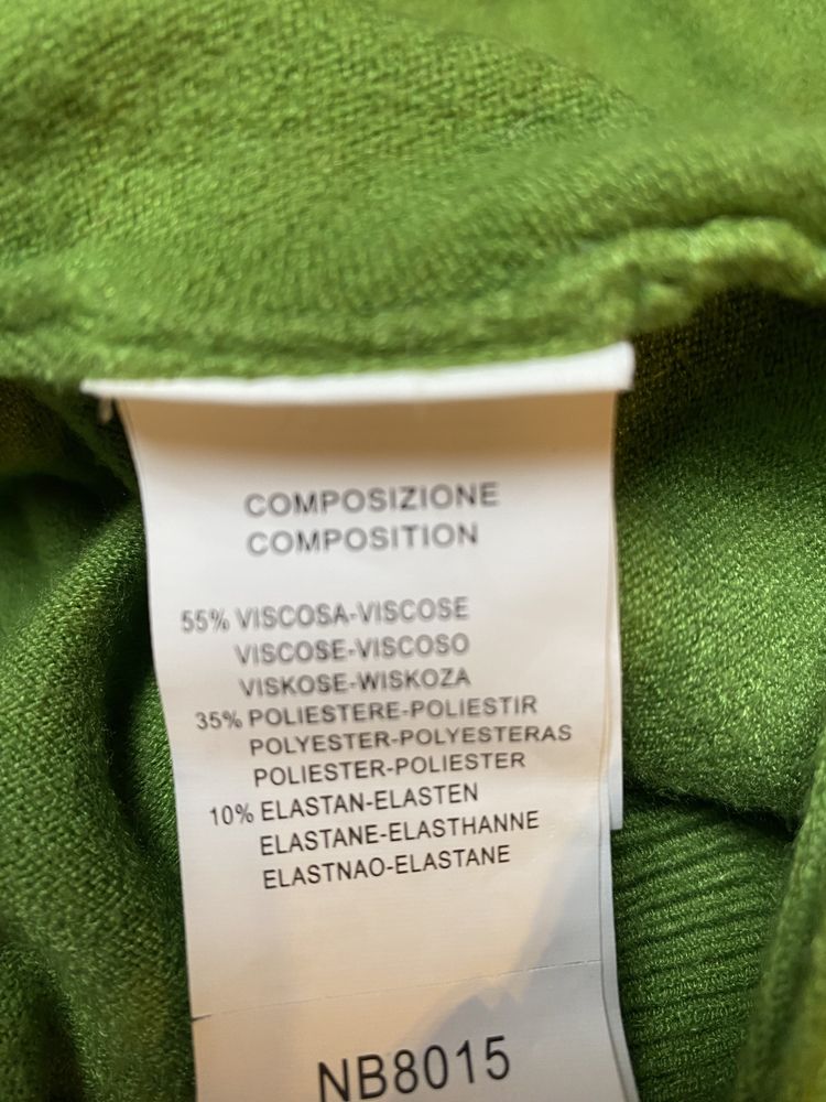 Sweter 55% viscosa rozmiar Uni kolor zielony