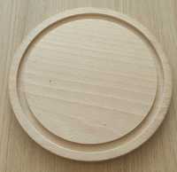 Nowa okrągła deska  z drewna bukowego 22 cm