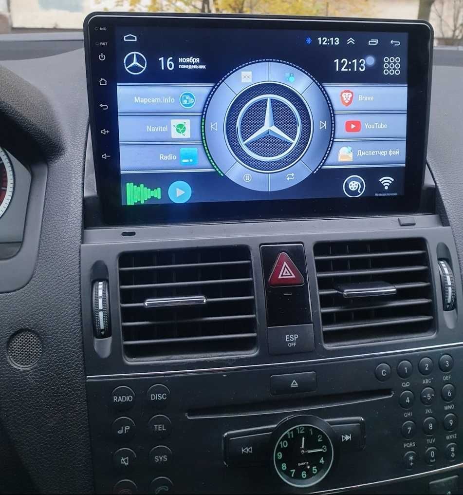 Rádio 2DIN 9" • Mercedes Classe C (W204) • Android C200 C220 [4+32GB]