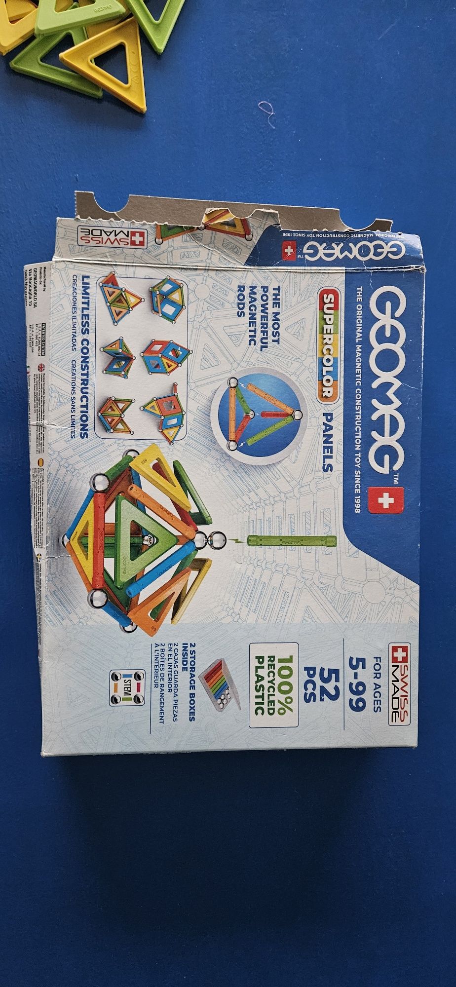 Geomag klocki magnetyczne 52 elementy