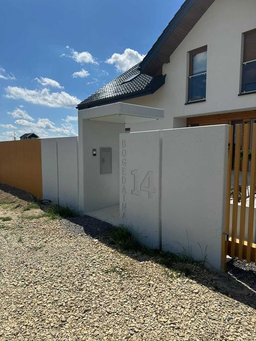 Ogrodzenie grzebieniowe nowoczesne profile pionowe