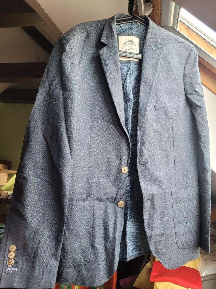 4 Marynarki męskie XL, 2 x Montego, 1 x H&M,  1 x Review