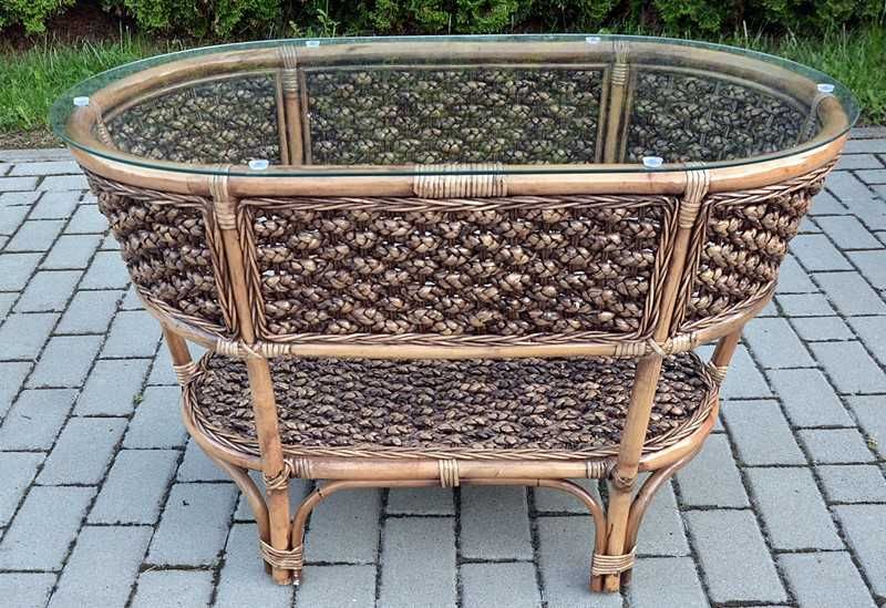 Meble Ogrodowe Rattanowe Idealne Na Balkon Taras Ratan Naturalny !!!