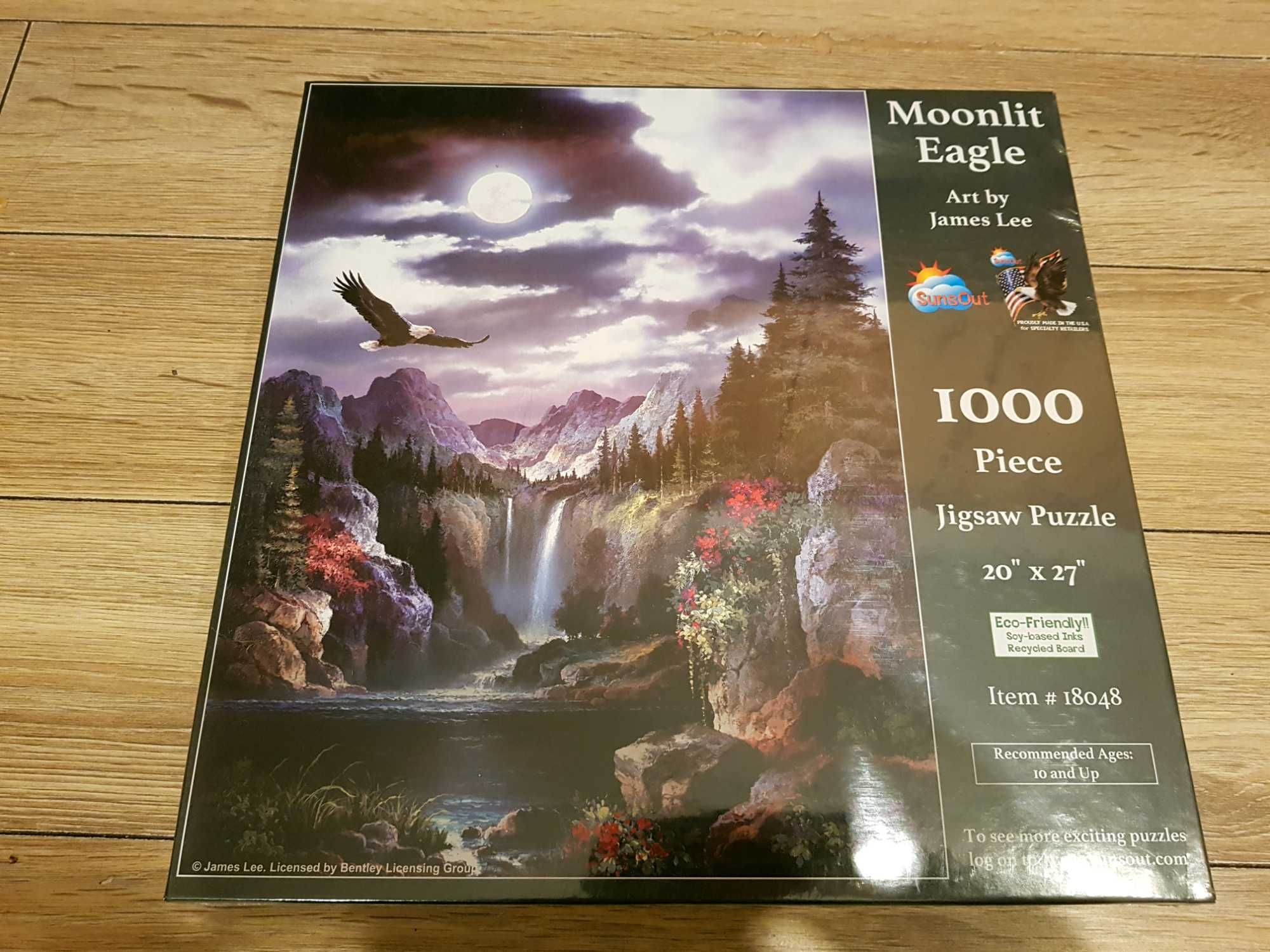 Puzzle Sunsout Moonlight Eagle 1000 NOWE