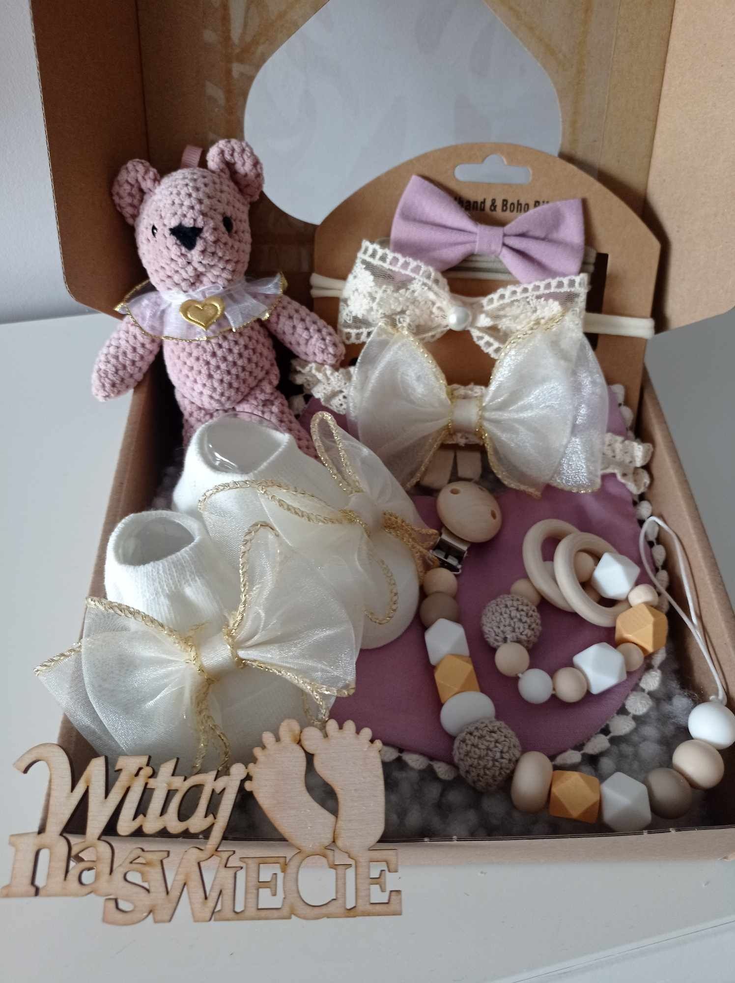 Zestaw Prezentowy baby shower narodziny chrzest prezent baby box