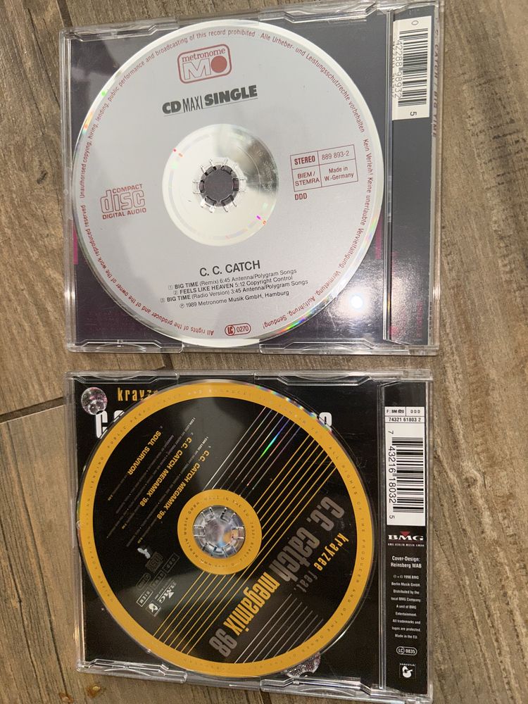 C. C. Catch 2 płyty CD maxi single oryginalne stan bdb cena za komplet
