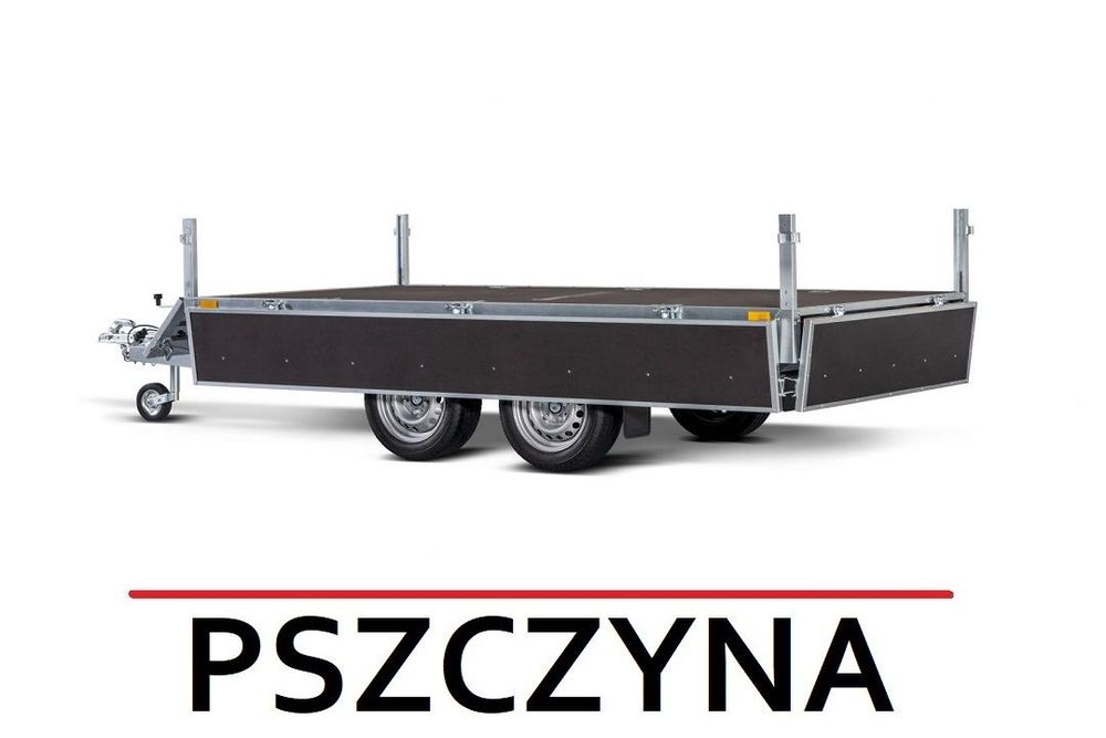 Faro MAGICUS+ 750kg 300x150x35 KOŁA POD SPODEM PRZYCZEPA NOWA!  PROMOCJA! Burty wzmocnione sklejką; 2-osiowa; Mocna konstrukcja