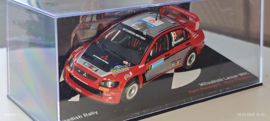 Mitsubishi Lancer WRC05 Rovanpera/Pietilainen Szwecja'05 1:43 Deagosti
