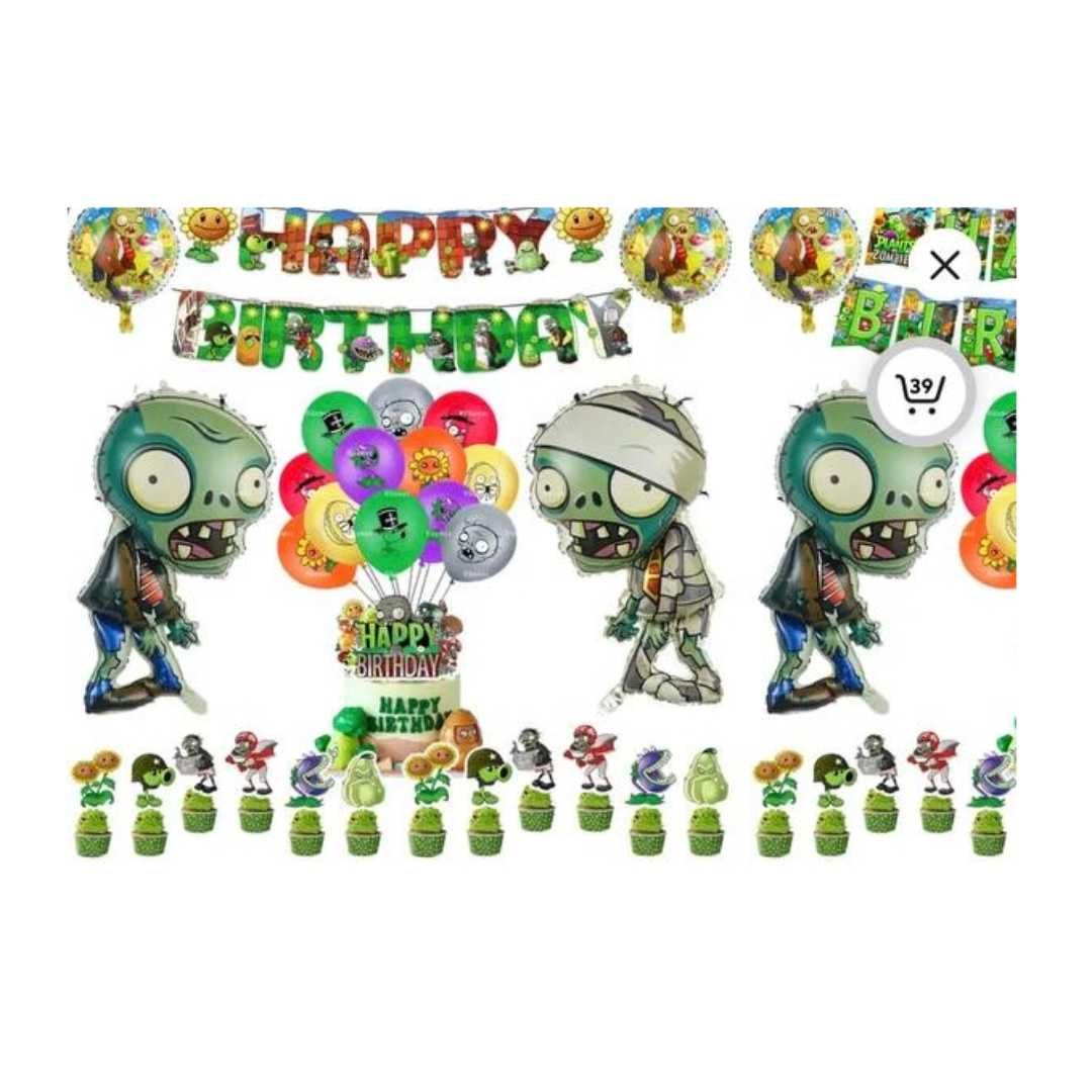 Набір День народження Рослини проти Зомбі Happy Birthday англійською
