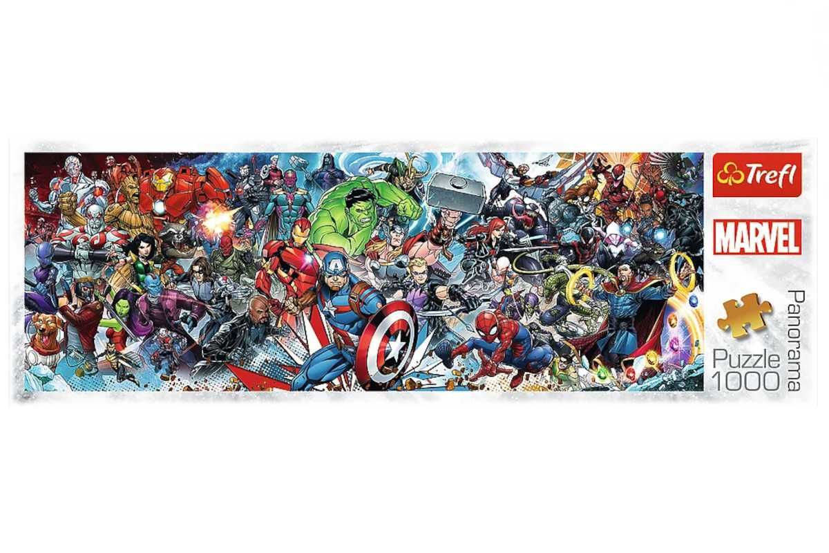 Trefl Puzzle 1000el Panorama Dołącz do Uniwersum Marvela 29047