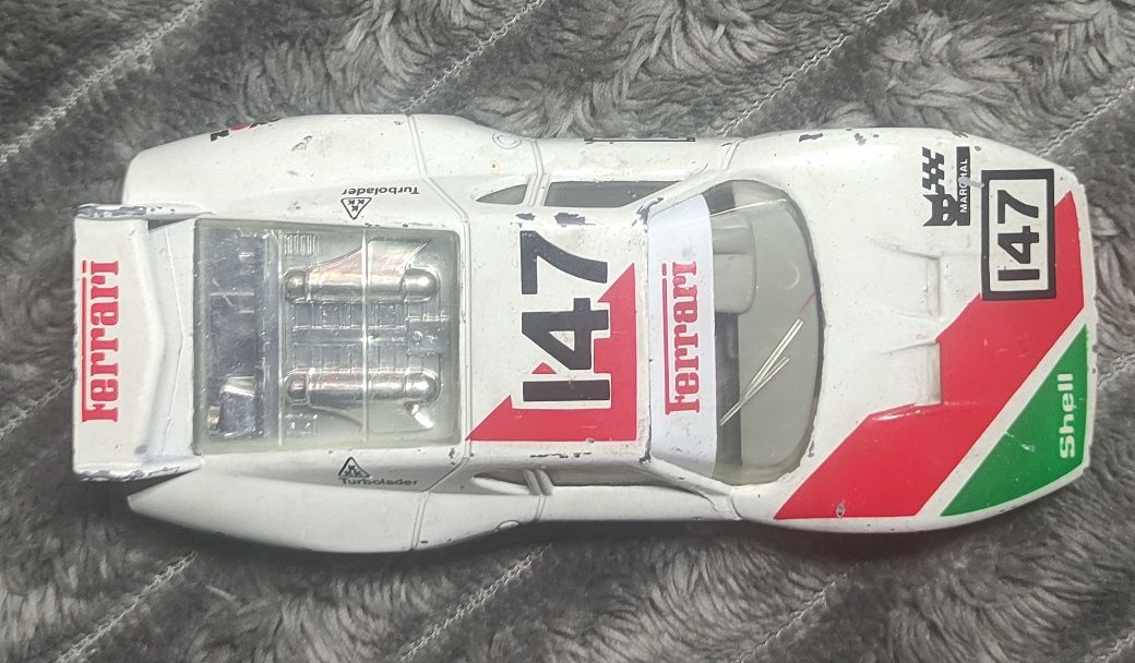 Машинка колекційна Ferrari 512 BB White Racing Car 1983 1:40 Vintage